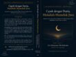 Desain cover depan, punggung buku, dan cover belakang buku Capek dengan Dunia, Mulailah Memeluk Jiwa karya Abu Kimyaseer Oki Setiawan dengan nuansa hitam elegan dan ilustrasi bulan sabit, diterbitkan oleh Hanifa Publishing Digital.